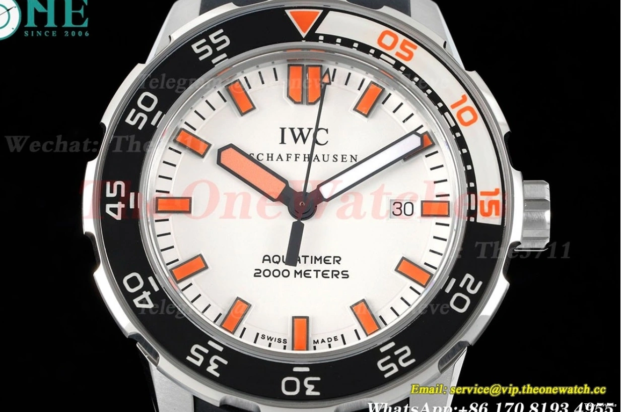 44mm  Wht SS Aquatimer A2892 JVSF RU Org Dial IW356807 0523